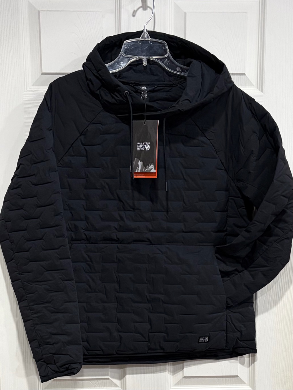 Mountain Hardwear Women Medium Stretchdown Light Pullover Hoody Jacket Nwt Black